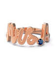 A / Rose Gold / Sapphire