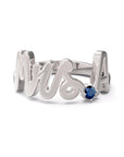 A / White Gold / Sapphire