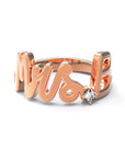 B / Rose Gold / White Diamond