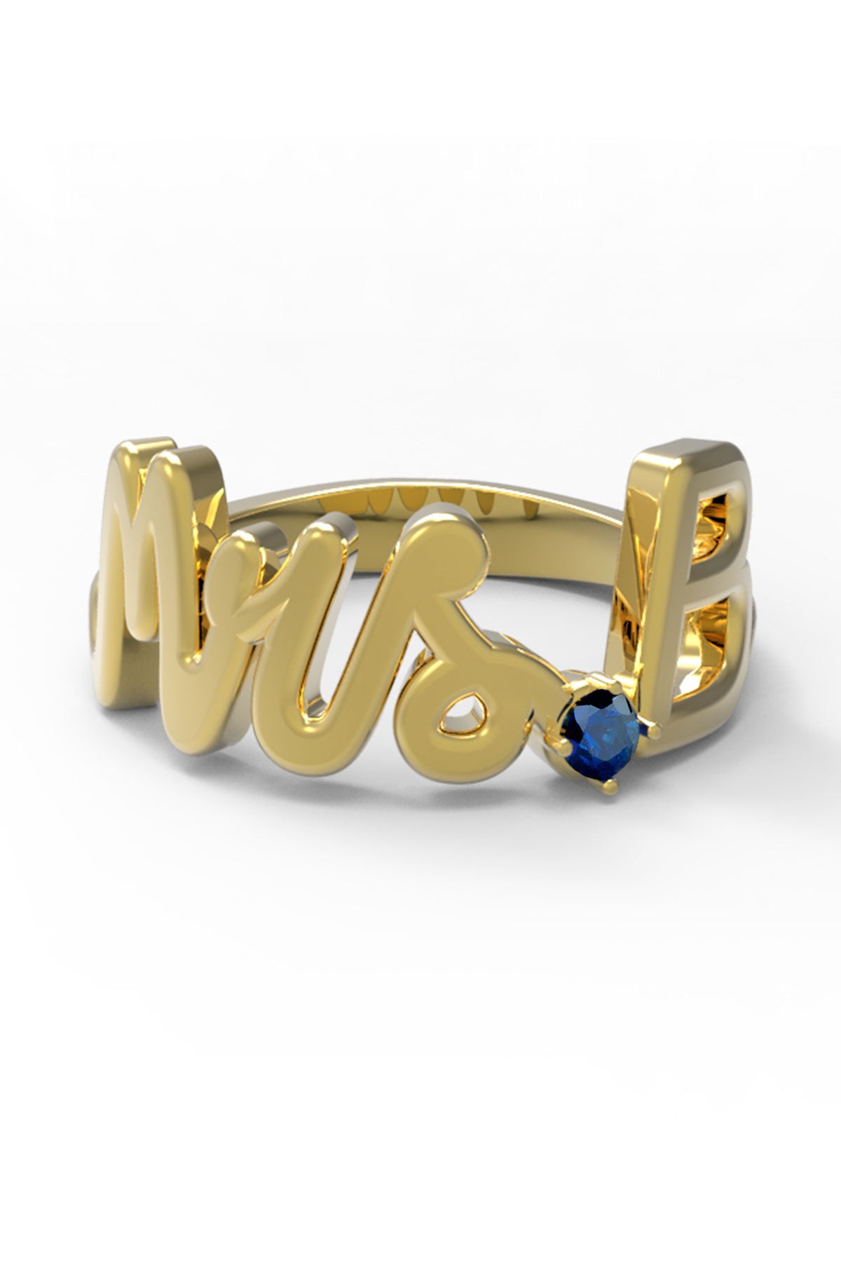 B / Yellow Gold / Sapphire