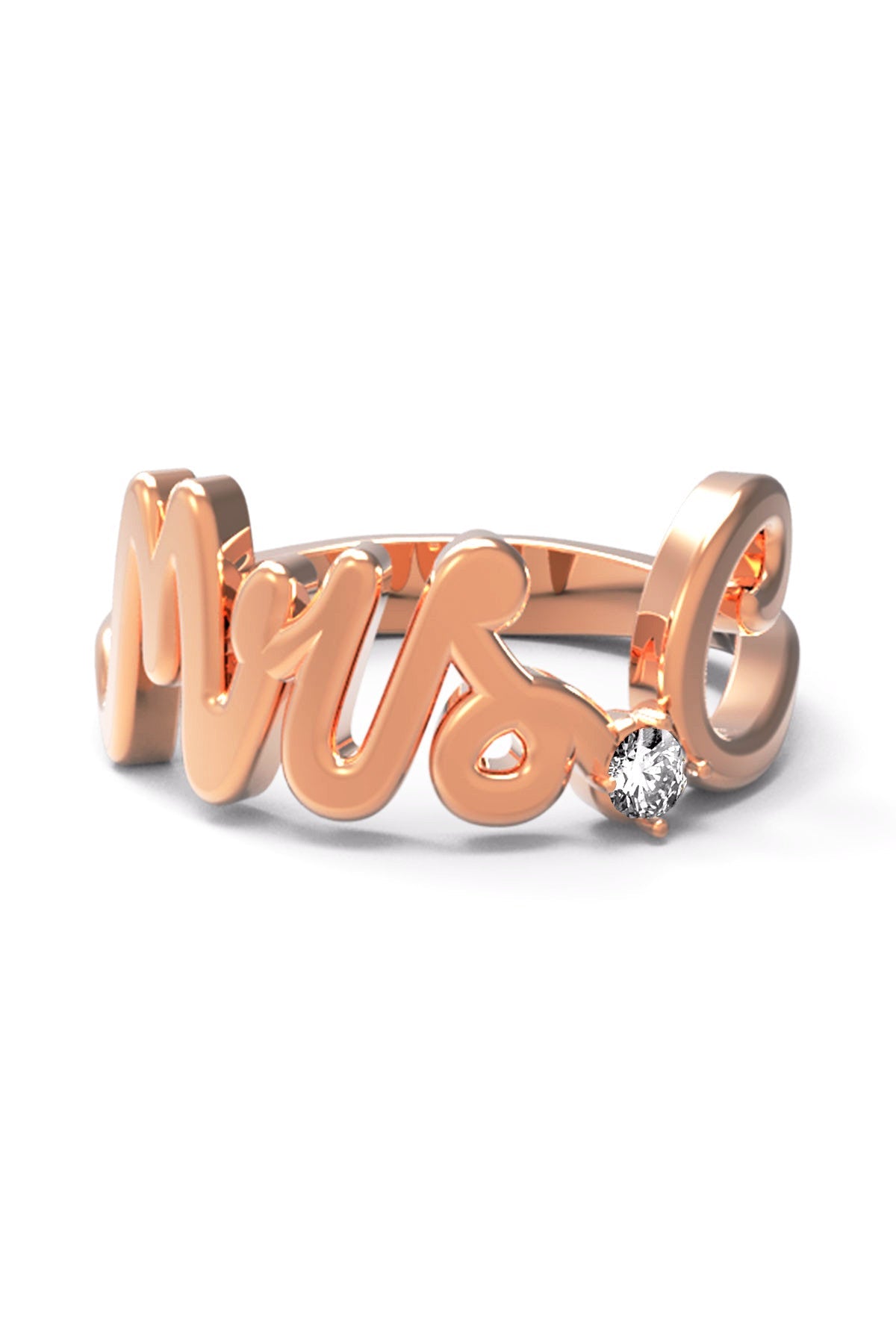 C / Rose Gold / White Diamond