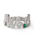 C / White Gold / Emerald