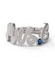 C / White Gold / Sapphire