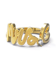 C / Yellow Gold / White Diamond