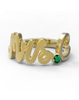 C / Yellow Gold / Emerald