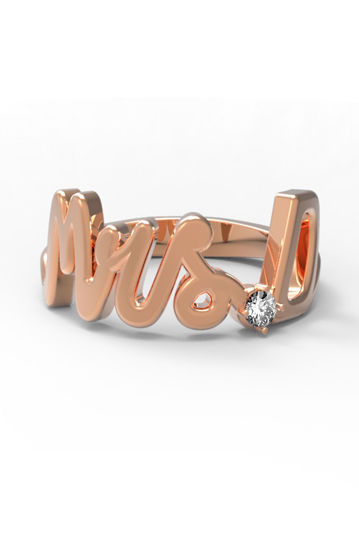D / Rose Gold  / White Diamond