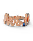 D / Rose Gold / Sapphire