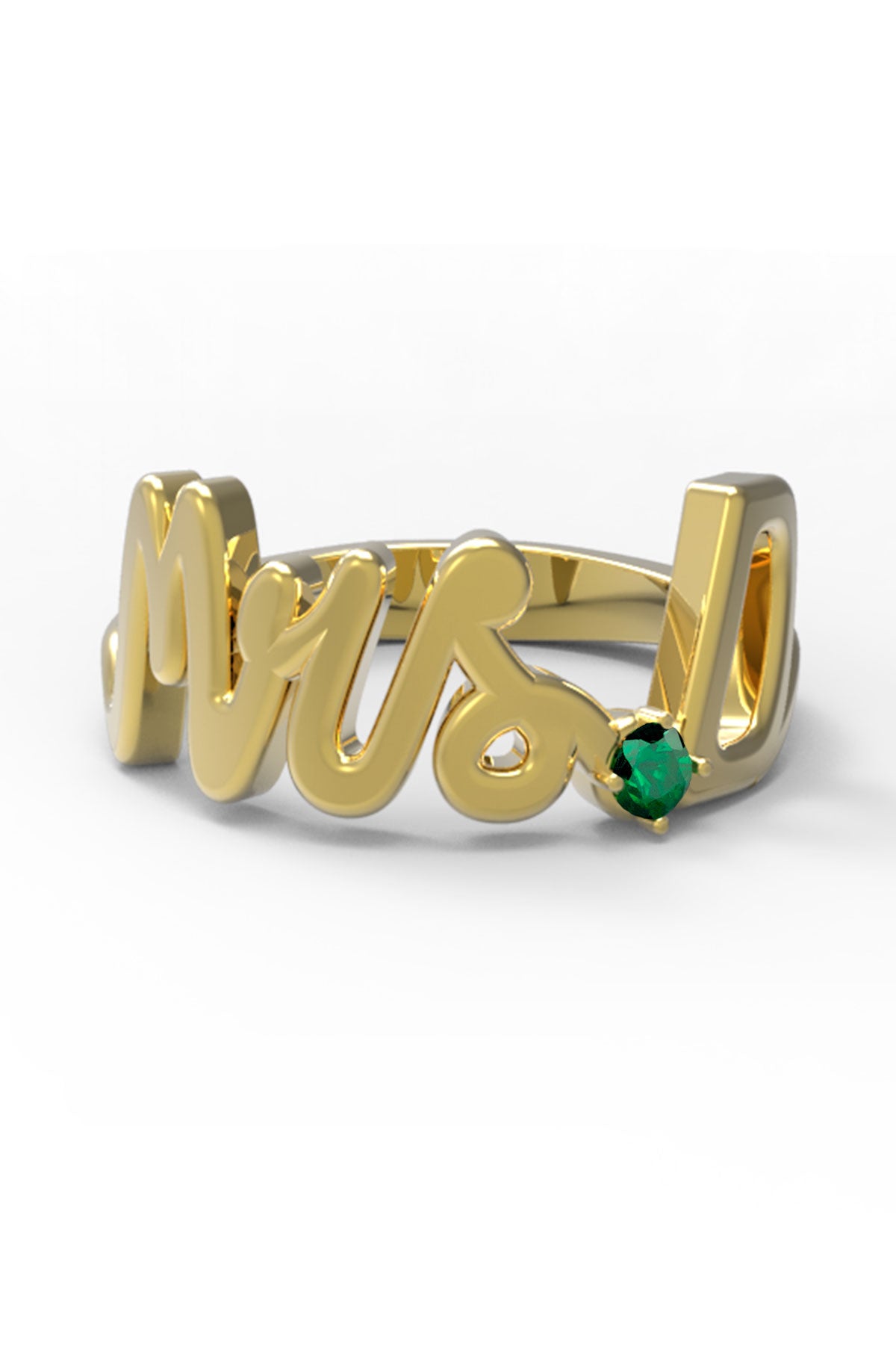 D / Yellow Gold / Emerald