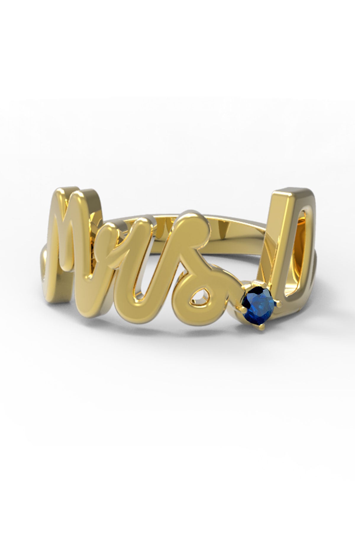 D / Yellow Gold / Sapphire