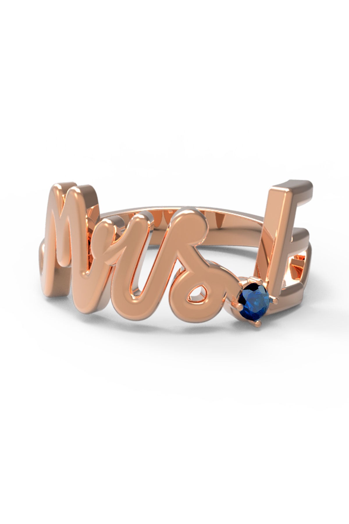 E / Rose Gold / Sapphire