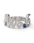 E / White Gold / Sapphire