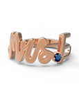 F / Rose Gold / Sapphire