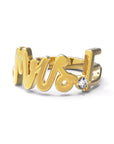 F / Yellow Gold / White Diamond