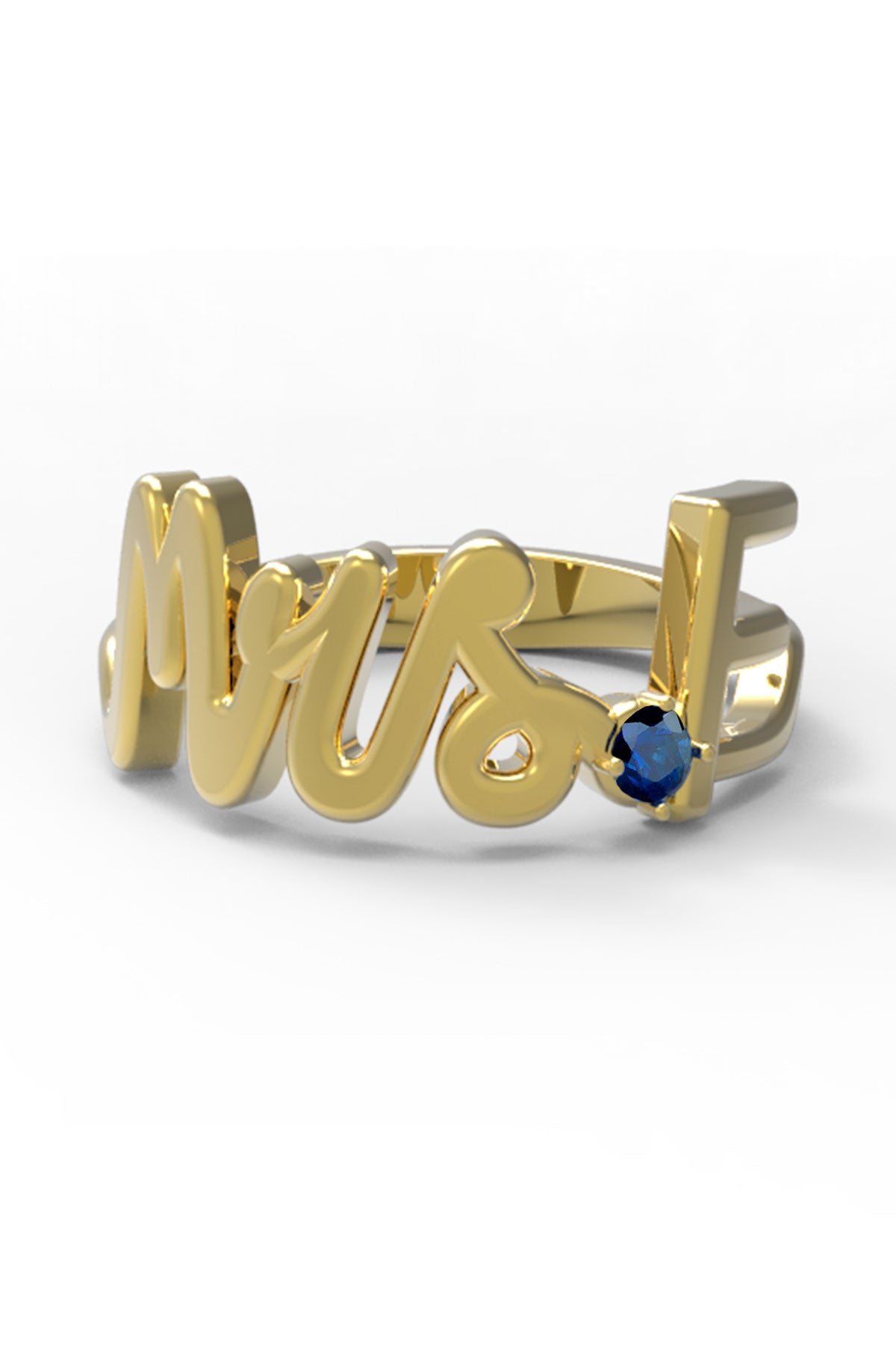 F / Yellow Gold / Sapphire