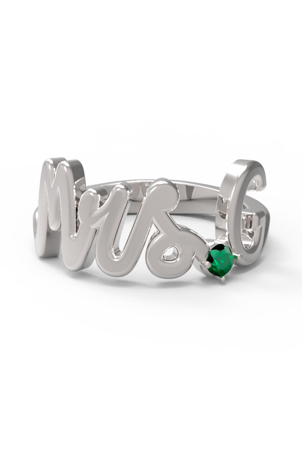 G / White Gold / Emerald