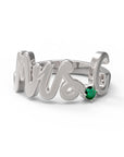 G / White Gold / Emerald