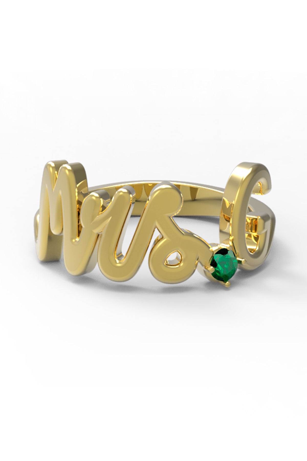 G / Yellow Gold / Emerald