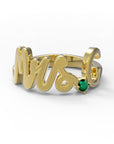 G / Yellow Gold / Emerald