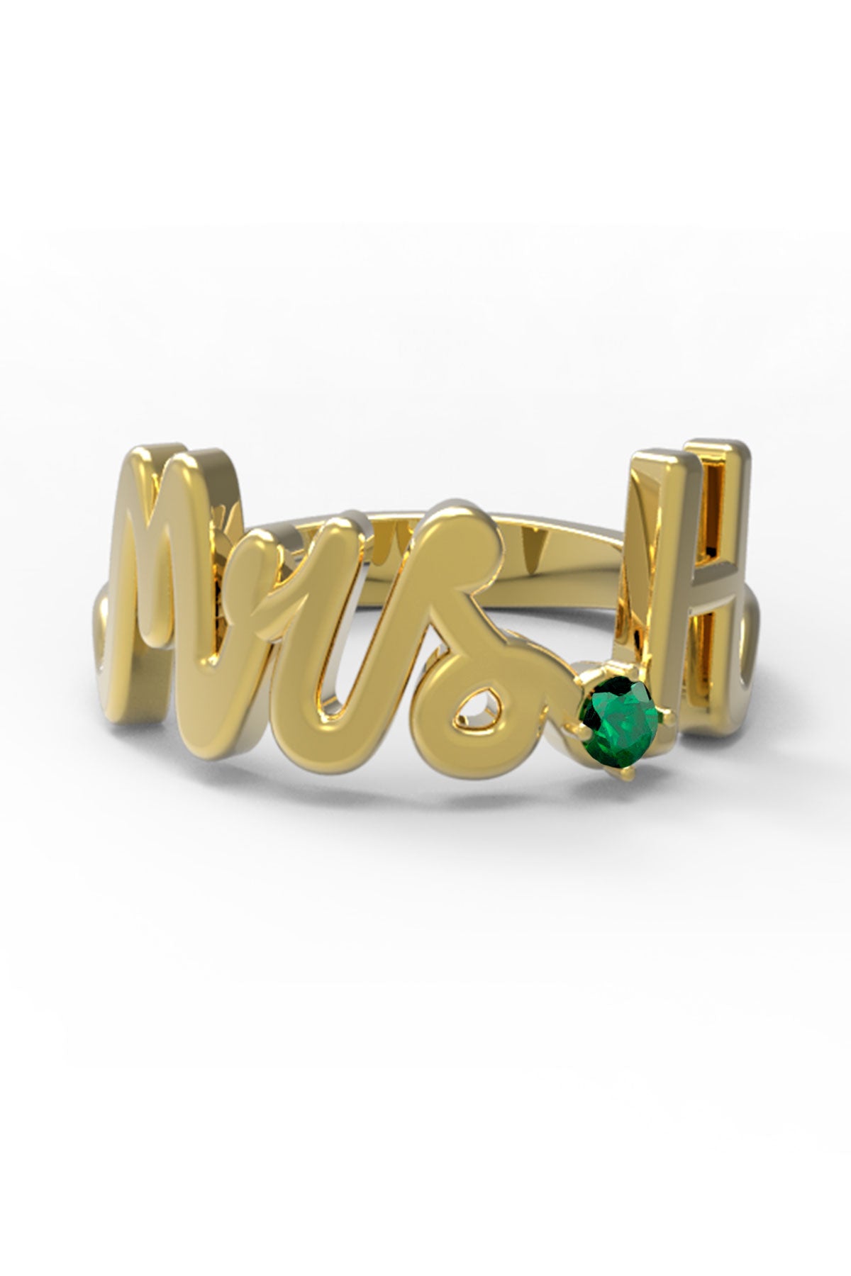 H / Yellow Gold / Emerald