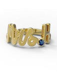 H / Yellow Gold / Sapphire