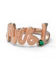 I / Rose Gold / Emerald