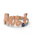 I / Rose Gold / Sapphire
