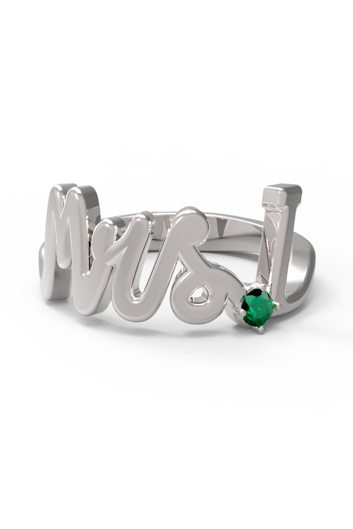 I / White Gold / Emerald