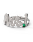 I / White Gold / Emerald