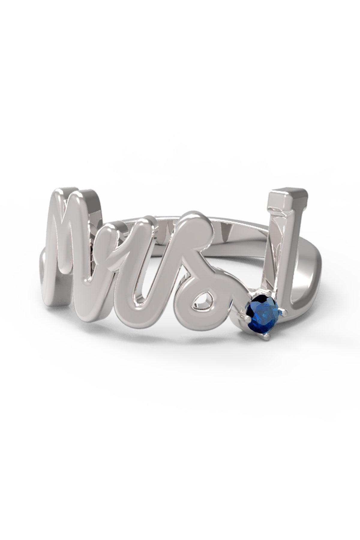 I / White Gold / Sapphire
