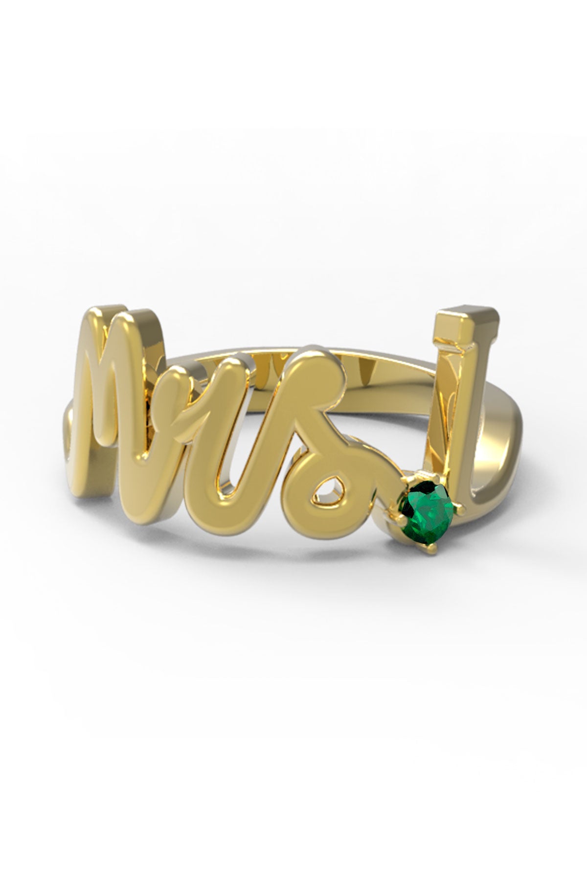 I / Yellow Gold / Emerald