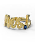 I / Yellow Gold / Sapphire