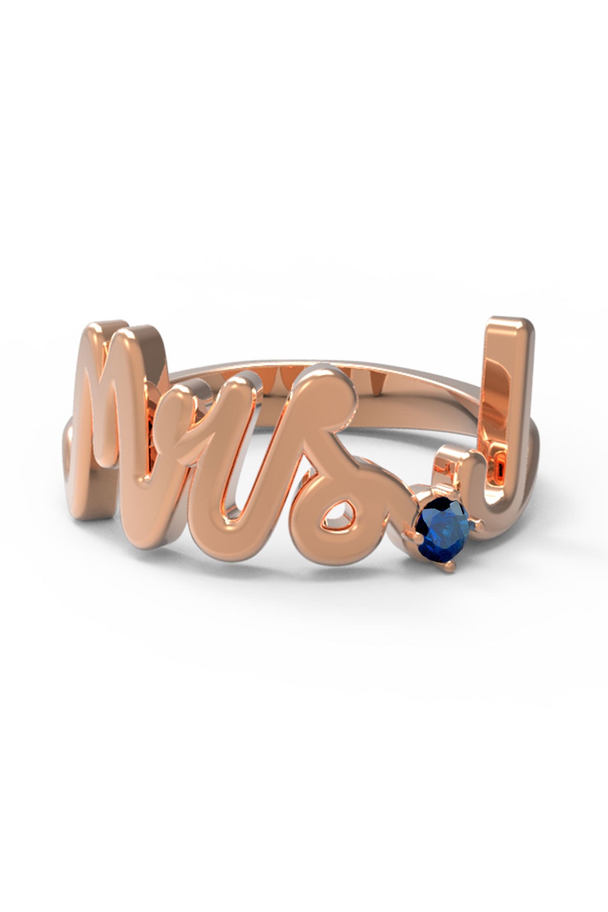 J / Rose Gold / Sapphire