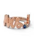 J / Rose Gold / Sapphire