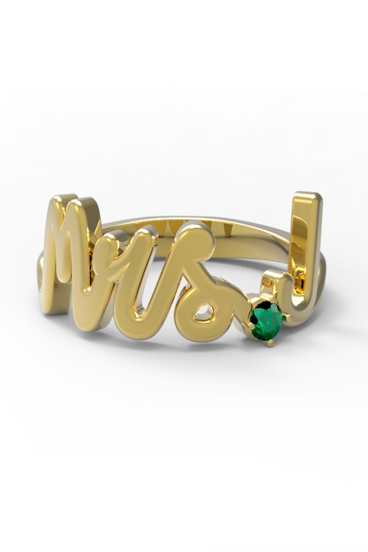 J / Yellow Gold / Emerald
