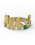J / Yellow Gold / Emerald
