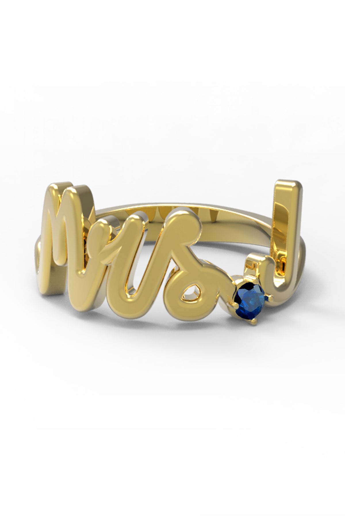 J / Yellow Gold / Sapphire