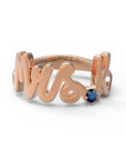 K / Rose Gold / Sapphire