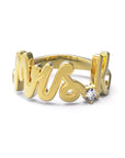 K / Yellow Gold / White Diamond