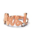 L / Rose Gold / White Diamond