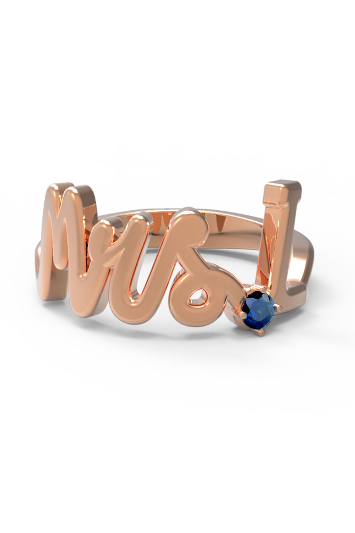 L / Rose Gold / Sapphire