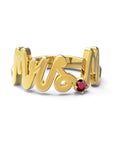 M / Yellow Gold / White Diamond