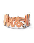 N / Rose Gold / White Diamond