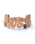 N / Rose Gold / Sapphire