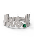 N / White Gold / Emerald
