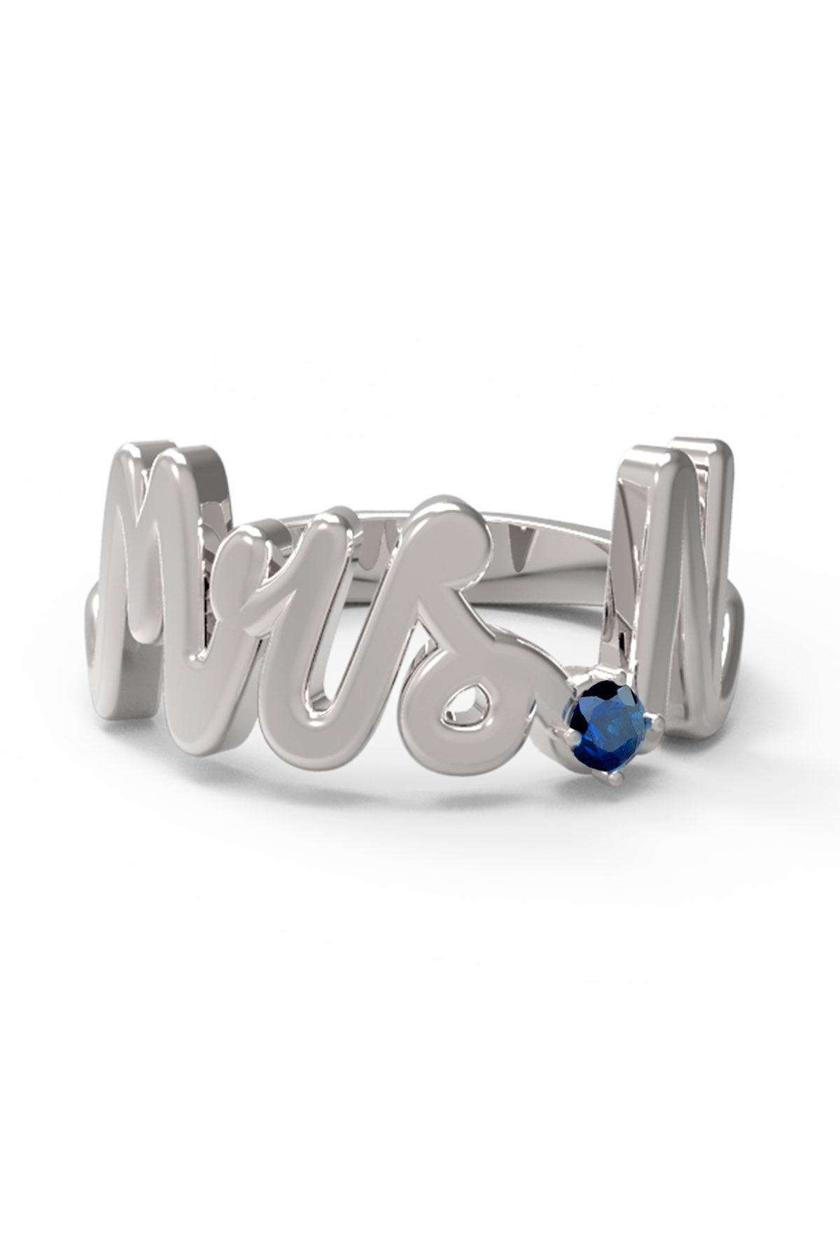 N / White Gold / Sapphire