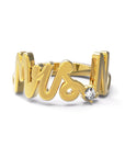 N / Yellow Gold / White Diamond