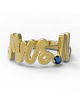 N / Yellow Gold / Sapphire