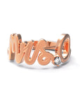 O / Rose Gold / White Diamond