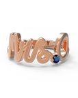 O / Rose Gold / Sapphire