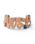 P / Rose Gold / Sapphire